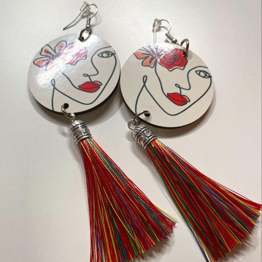 Wood  boho earring style